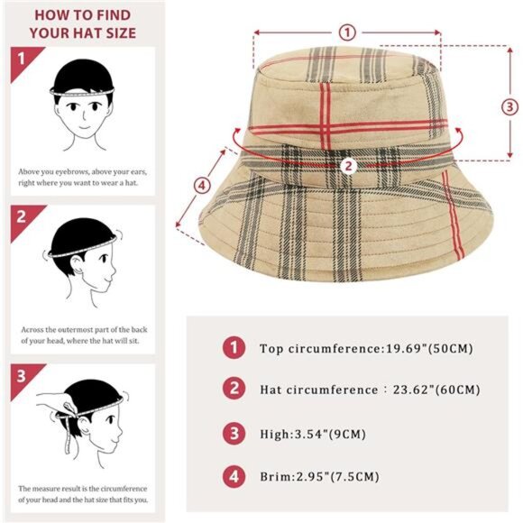 DOCILA Bucket Hats for Women Trendy Print Reversible Bucket Hat Packable All - Picture 3 of 6